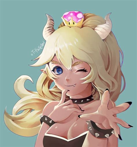 Anime Game Mario Character Bowsette Pixiv S Artist