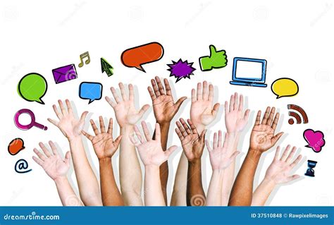 Group Of People Asking Questions Stock Illustration Illustration Of