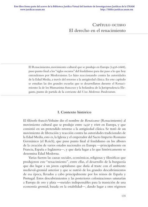 Pdf Cap Tulo Octavo El Derecho En El Renacimiento El Derecho En El