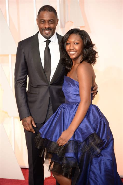 Idris Elba And His Daughter In The Oscar 2015 Red Carpet Photos At