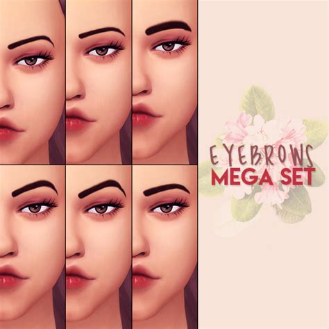 Eyebrows Megaset Sims 4 Play Sims 4 Sims