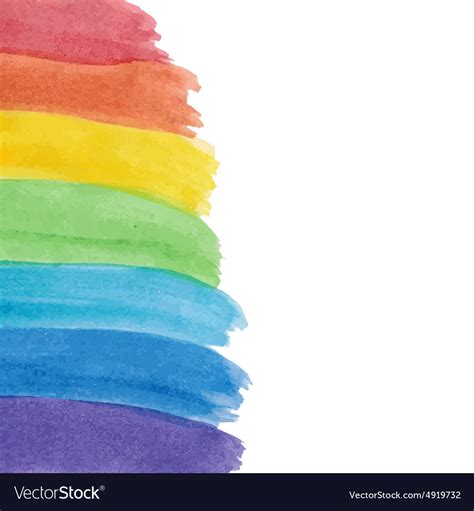 Background With Colorful Rainbow Strokes Vector Image