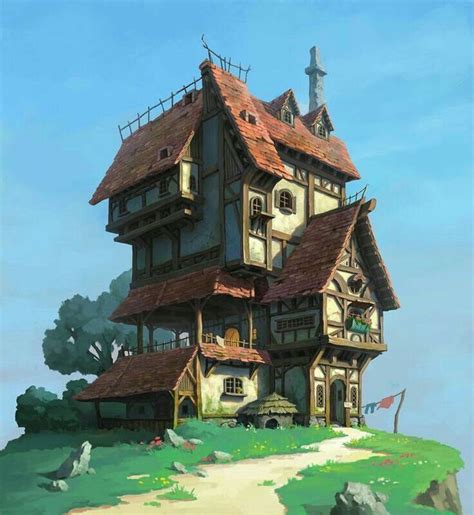 For You لأجلك 5 بيوت Fantasy House Fantasy Art Landscapes