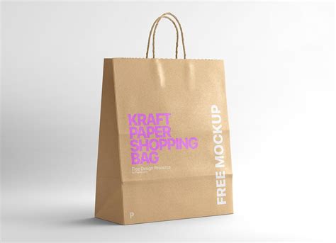 Free Kraft Paper Shopping Bag Mockup Psd Good Mockups