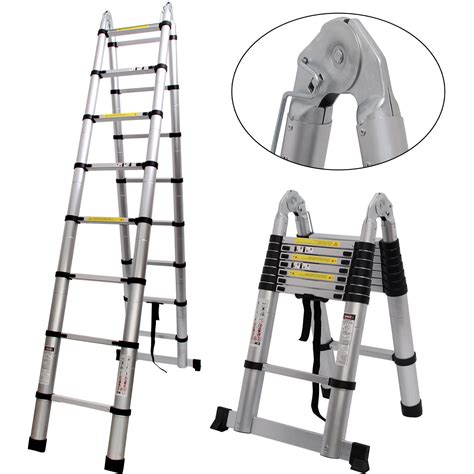 165ft5m Aluminum Telescopic Extension Ladder Multi Purpose Scaffold
