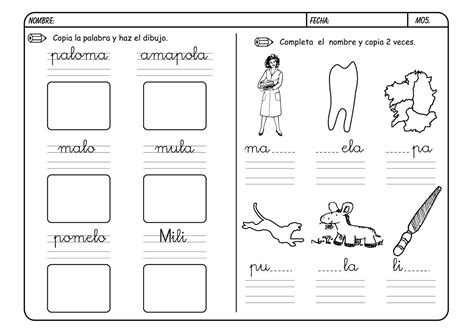 La lectoescritura es una técnica metodológica, es una actividad compuesta por textos, imágenes y ejercicios didácticos que complementan el aprendizaje de los estudiantes. Recursos para el aula: Lectoescritura con la M