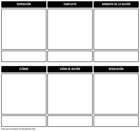 Plantilla Del Storyboard Del Esquema De La Historia