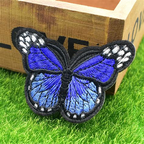Zhutousan 120pcs Iron On Butterfly Patches For Clothing Multicolor