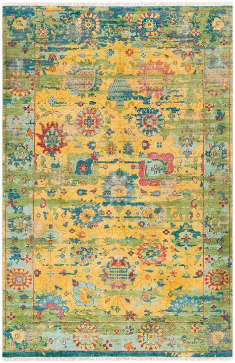 Festival Brightyellow Green Rug Area Rugs Rugs