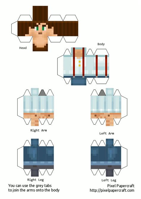 Papercraft De Minecraft Story Mode Taringa Papercraft Minecraft Skin