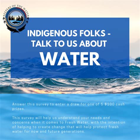 Indigenous Peoples Let Your Voice Be Heard Talk To Us About Water