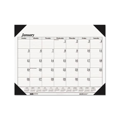 Two Color Monthly Desk Pad 2016 Calendar Ultimate Office