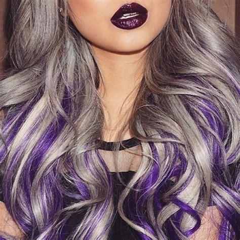 Join our group to see all items. Hair in Gray and Purple | Hair color purple, Purple grey ...