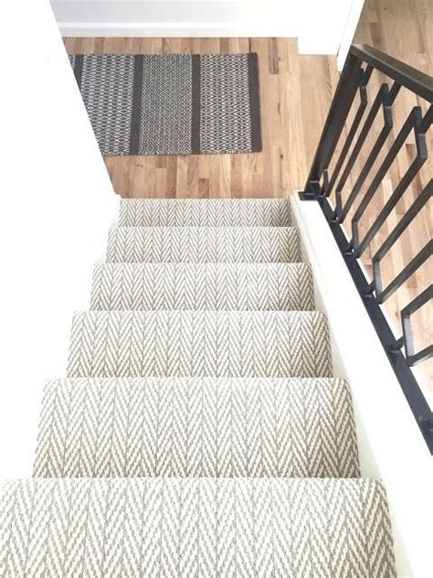 Who knew a stair runner was so tricky?! Find This Pin And More On Stairs Jute Herringbone Stair ...