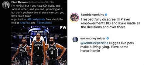 Kevin Durant Fires Back At Kendrick Perkins On Instagram Ns Like Perk Make A Living Lying