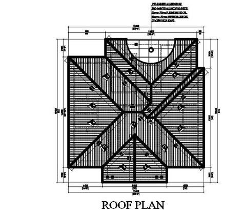 Truss Span Roof Plan Cad Drawing Free Download Dwg File Cadbull