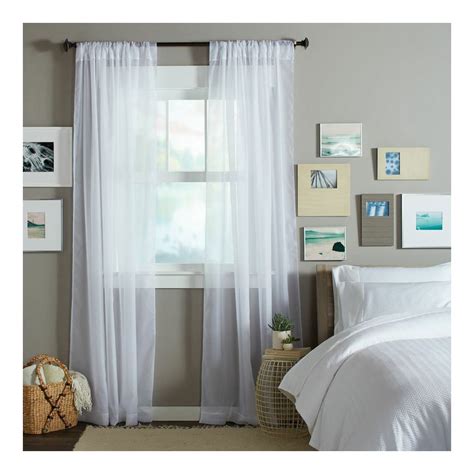 4.6 out of 5 stars. Pinzon by Amazon Sheer Voile Rod Pocket Panel Curtains 60 ...