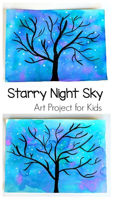Starry Night Sky Art Project For Kids Starry Nights For