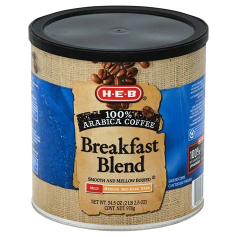 H E B Breakfast Blend Mild Roast Ground Coffee Shop Coffee At H E B