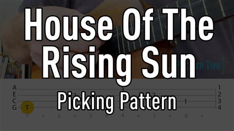 House Of The Rising Sun Ukulele Picking Pattern YouTube