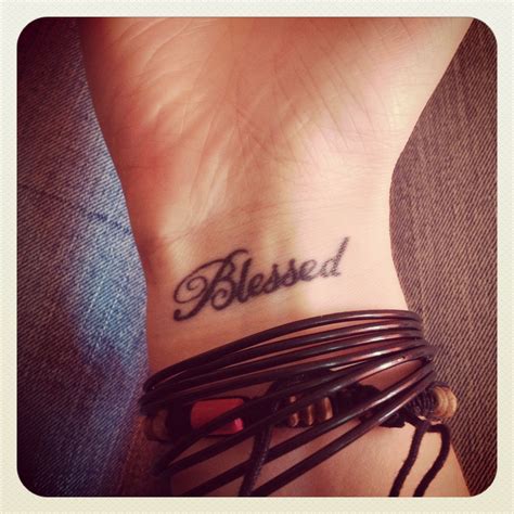 Blessed tattoo - Tattoo Designs for Women - Blessed tattoo