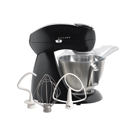 Unlike portable mixers, stand mixers hold the beaters for you, releasing you to do other tasks with two hands while your ingredients mix. Hamilton Beach Eclectrics All-Metal Stand Mixer & Reviews ...
