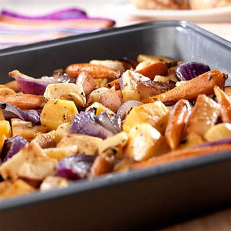 Oven Roasted Root Vegetables Recipe Yummly Recipe Roasted Root