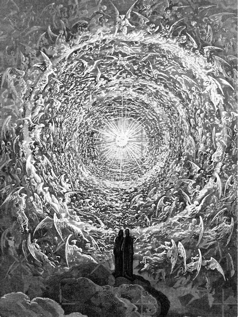 Dante And Beatrice Gaze Upon The Highest Heaven The Empyrean