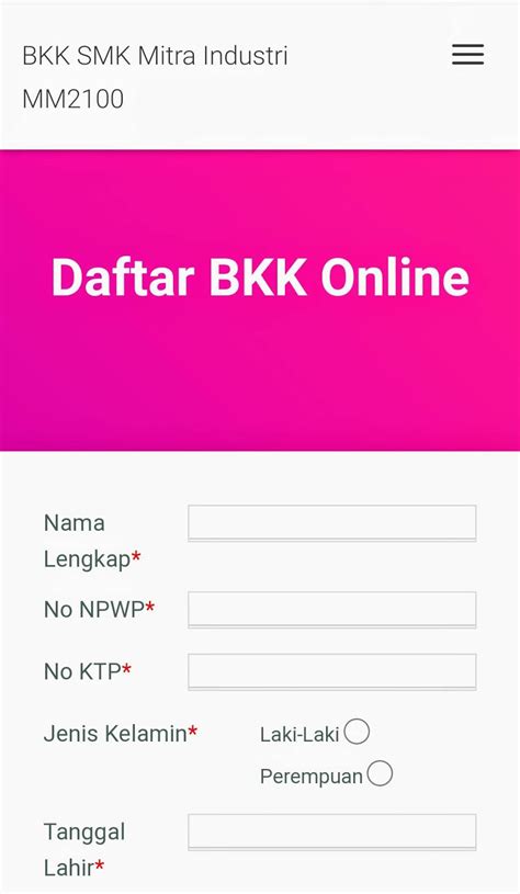 Hari sabtu, minggu/hari besar lainnya tidak menerima daftar ulang. Daftar Bkk Smkn 3 Kota Bekasi - Bukajobs Lowongan Kerja ...