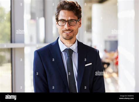 Portrait Of Young Professional Man In Suit Stock Photo Alamy