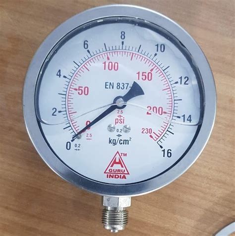 4 Inch 100 Mm H Guru Pressure Gauges 0 To 16 Kg At Rs 330piece In