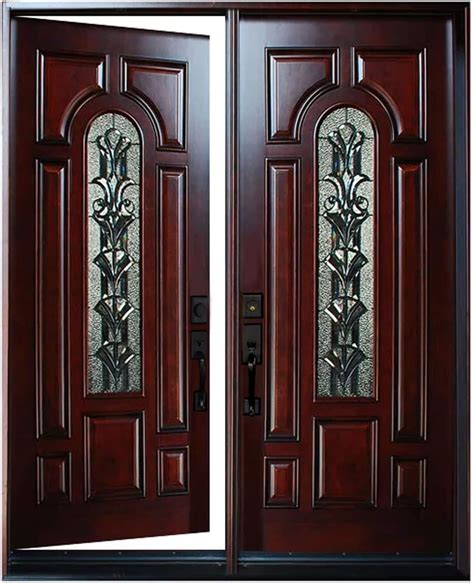 Solid Wood Front Entry Double Doors Woodsinfo