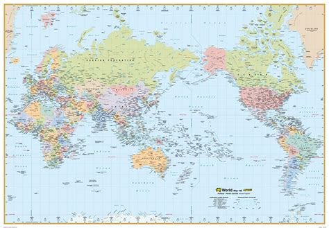 World Political Map 160 Ubd 1010 X 710mm Laminated