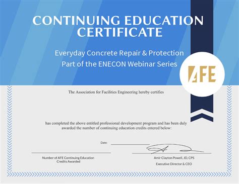 Afe Continuing Education Credits The Association For Facilities