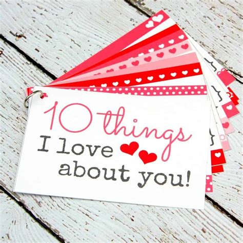 10 Things I Love About You Mini Book Printable Artofit