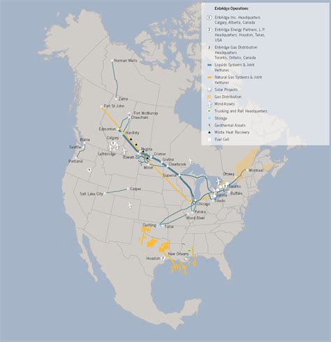 Enbridge Pipeline System Map