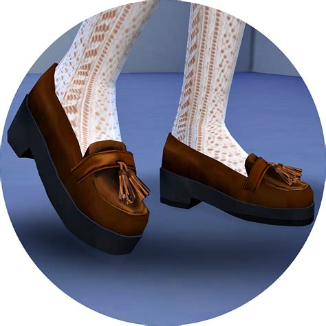 Tassel Plat Form Heels태슬 플랫폼 구두여자 신발 Sims4 Marigold