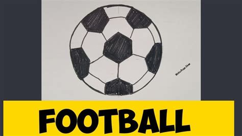 How To Draw A Soccer Football Simple Drawing Of Football Step By Step