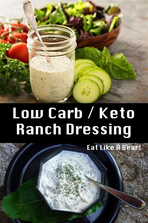 Keto Ranch Dressing With Collagen Low Carb Keto Eat Like A Bear