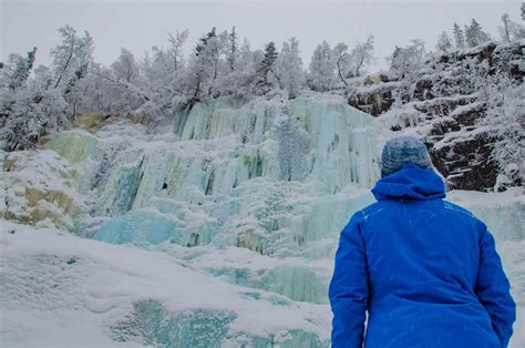 Korouoma Canyon Frozen Waterfalls Hiking Trip From Rovaniemi