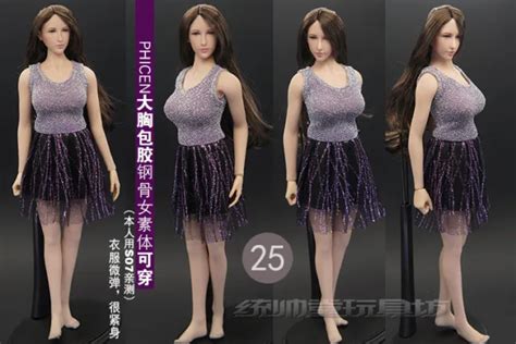 16 Scale Sexy Dress Model For 12phicen Female Seamless Body Action