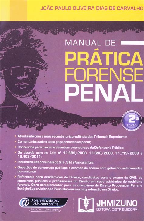 Manual De Prática Forense Penal Pdf João Paulo O D De Carvalho