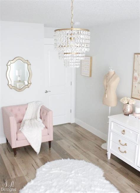 Blush And Gold Glam Office Reveal Gold Office Decor Pink Bedroom