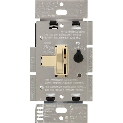 Lutron Toggler Cl Dimmer Switch For Dimmable Led Halogen And