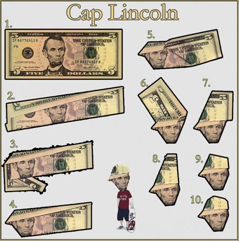 This is a really neat piece of dollar bill origami. How To: Make a B-Boy Abe Lincoln out of a $5 Bill - Boing ...