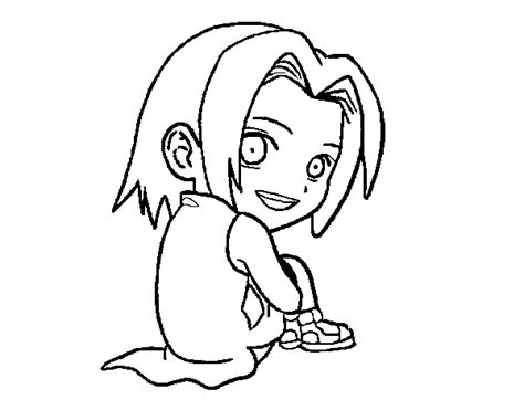 Desenho De Sakura Haruno Para Colorir