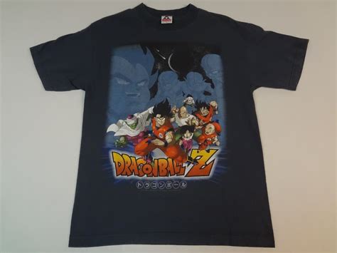 We have a huge collection of dragon ball tops and tees! VINTAGE DRAGON BALL Z - MAIN CHARACTERS AND VILLAINS - MEDIUM BLUE T-SHIRT K627 | Vintage dragon ...