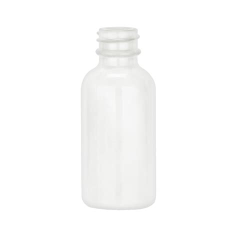 1 Oz White Glass Boston Round Bottle Bulk Pallets Berlin