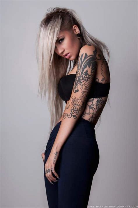 Tattoed Beauty Sara Fabel Fonda Lashay Design Girl Tattoos