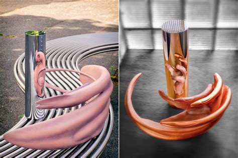 Warped Anamorphic Sculptures That Only Take Form In Reflections By